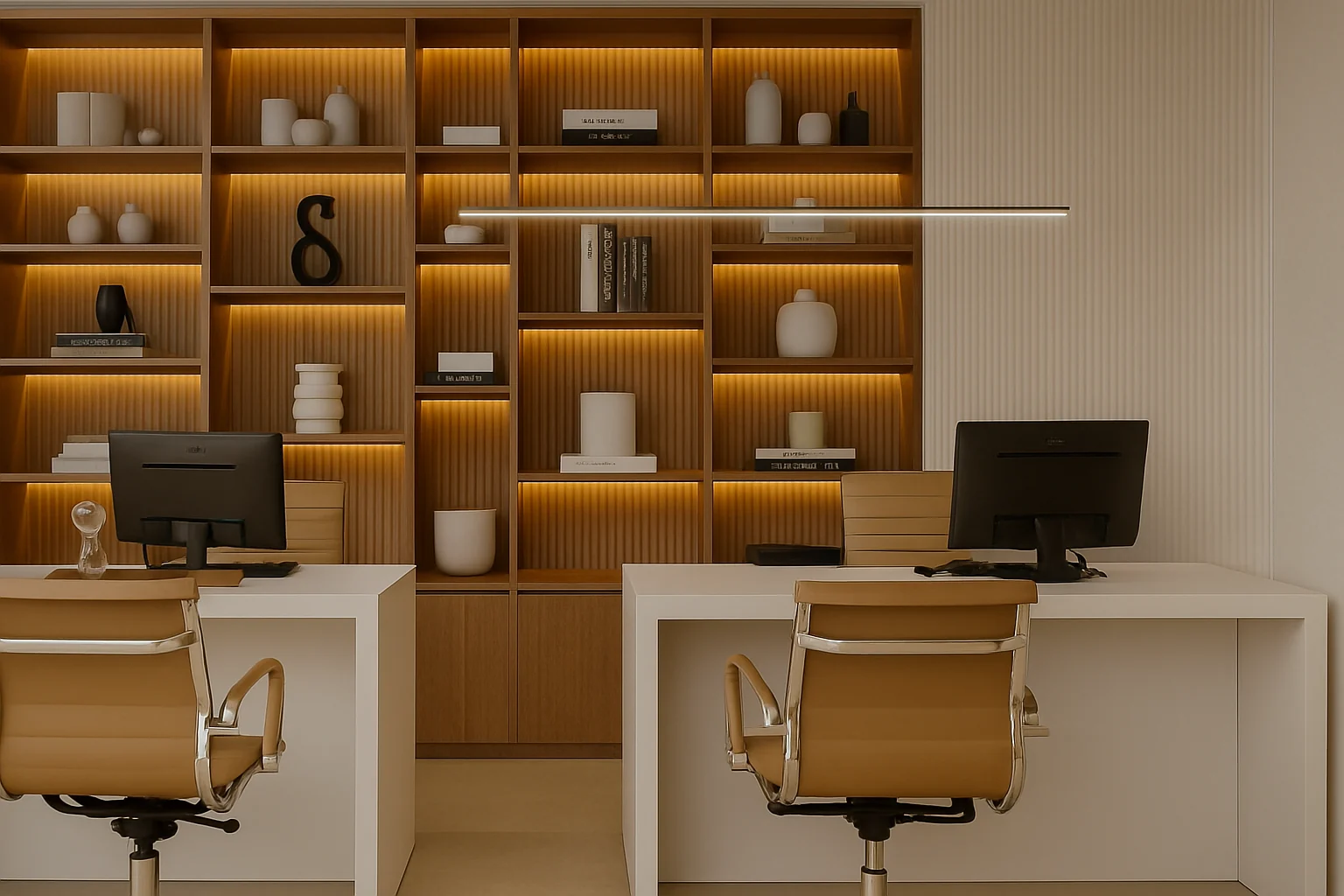 Ambiente corporativo planejado pela Conexão Prime Planejados